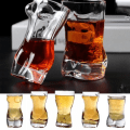 Miniatyrbillede 3 af 5: 700 ml glaskop, universel smuk kropsshotglas, multifunktionskrus, høj kvalitet glas krop ølglas til barkonkurrence fest aften D