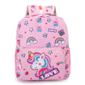 Miniatyrbild 1 av 5: Cartoon Kids Unicorn Canvas Ryggsäck Skolväska Mode för Sta Pink