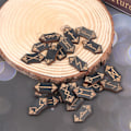Miniatyrbild 2 av 5: 25st/ set Trärunor Sten Runas Piedra för Divination Natura A Onesize