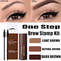 Miniatyrbillede 1 af 5: One Step Brow Stamp Shaping Kit Light Brown