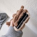 Pikkukuva 4 / 5: Söpö pehmoinen sarjakuva karhu kuvio matkapuhelinkotelo iPhone 12Mini Pro Max 7 8 Plus XR XS 11Pro Max silikoni pehmeä takakansi, vaaleanruskea, iPhone12:lle