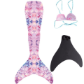 Miniatyrbild 1 av 5: Sjöjungfru bikini monofin sjöjungfrufena barn sjöjungfrusvans paket A (med monofin) M (kroppshöjd 110-120cm) topp kjol (utan monofin) E M (kroppshöjd 110-120cm)
