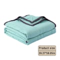 Miniatyrbild 3 av 5: Sommarkyltäcke för varma sovande och nattsvett, svalkande täcke - Dubbelsidig kalleffektfilt Cooler Fiber,isfilt för hela säsongen Blue
