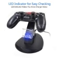 Miniatyrbilde 4 av 5: Ladestasjon for PS4 - Lader håndkontroll / Playstation Kontroll Svart