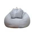 Miniatyrbild 1 av 3: Inomhus/Utomhus Vuxen Beanbag Gaming Stol Extra Stor Beanbag Överdrag Ljusgrå LightGray M