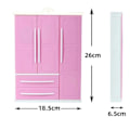 Pikkukuva 3 / 4: 30cm barbie docka garderob, barnleksaker kläder möbler cabi