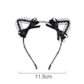 Miniatyrbillede 4 af 5: Søte blonder katteører, Masquerade Cosplay Pandebånd Lady C C
