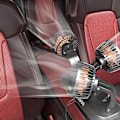 Pikkukuva 3 / 5: Automaattinen jäähdytystuuletin - Kolmen tuulettimen tuuletin ajoneuvoihin - USB/12V/24V autotuuletin, 2 nopeutta, hiljainen tuuletin, Coo