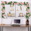 Miniatyrbillede 5 af 5: 3-pak Kunstige Hængeblomster, Kunstig Efeu Guirlande, Rosekurve, Bryllupsdekoration til Haven (6,0 m pr. streng)