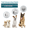 Miniatyrbillede 8 af 8: 4-i-1 Klippemaskiner til Kæledyrspleje Professionel Hundehårstrimmer LCD-sæt til Kæledyrshår - Perfekt White
