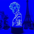 Miniatyrbillede 1 af 5: 3D natlys, Harry Styles lampe 16 farver med fjernbetjening