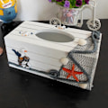 Pikkukuva 4 / 5: Style Marine -sarjan pehmopaperilaatikon kansi paperipyyhekotelo WC-paperiteline puulaatikko paperinenäliinoille