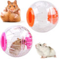 Miniatyrbild 1 av 5: 2-pack Hamsterbollar, 12 cm Hamster Hoppboll, Transparent Hamster Hopphjul Hoppboll, Rosa