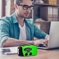 Miniatyrbild 3 av 8: Vevarradio med solceller, ficklampa och 2000mAh powerbank green