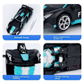 Miniatyrbilde 4 av 5: 2 i 1 barn elektrisk RC bil transformerande robot leksak present för barn Blå Blå