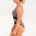Pikkukuva 2 / 6: Uimapuku Naiset Mesh Bikini Yksiosainen Uimapuku Uima-asut Ranta-asut Kesä Leopardi Leopard M
