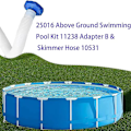 Miniatyrbild 3 av 5: Intex 25016 Skimmer Slang 10531 med Adapter B 11238 för Pooler Ovan Mark