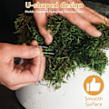 Miniatyrbillede 4 af 4: 200 stk. Rustfrit Stål Blomsternåle, U-Form, Klatrenåle, Håndværk DIY