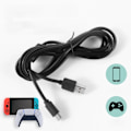 Pikkukuva 3 / 4: PS5-latauskaapeli, Switch, Xbox XSX, kädessä pidettävä latauskaapeli, 3 m 3M