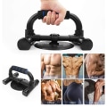 Miniatyrbilde 3 av 4: Push-up-håndtak sklisikring, push-up-stenger av solid metall, push-up-håndtak blå