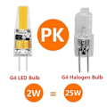 Miniatyrbilde 4 av 5: 10ST Dimbar Mini G4 LED COB-lampe 6W Glødelampe AC DC 12V 220V Varmt Hvit Lys Bytt ut 30W 40W Halogen for Lyskrone Spotlight AC220V