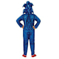 Miniatyrbild 3 av 3: Sonic The Hedgehog Cosplay Halloween Kläder för Barn Pojkar Flickor Jumpsuit+huva+handske 10-12 år = EU 140-152