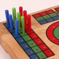 Miniatyrbillede 5 af 5: Massivt træ Cribbage Brætspil NY