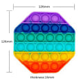 Pikkukuva 4 / 4: 3-pakk Pop It Fidget Toy Original - Sateenkaari monivärinen Multicolor one size