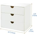 Miniatyrbild 2 av 5: 3-lådig organizer, kompakt set för kosmetika, tandvårdsartiklar, badrum, sovsal, skrivbord