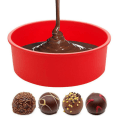 Miniatyrbillede 3 af 5: Rund silikoneform 8 form til bagning af fondantdesserter - tilfældig farve - One Size