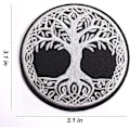 Miniatyrbillede 2 af 5: CDQ 2-pakning The Tree of Life Patch Broderet applikationsmærke Stryg på/sy på lapper gør det selv