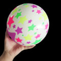 Miniatyrbilde 3 av 5: Lysende oppblåsbar leke Bouncy Ball Beach Ball Foreldre Barn Multicolor 3#