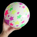 Miniatyrbillede 3 af 5: Lysende oppustelig legetøj Bouncy Ball Beach Ball Forældre Barn Multicolor 3#