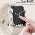 Miniatyrbilde 3 av 5: 2 stk Apple Watch-deksel Tpu skjermbeskytter Transparent farge 42mm Silver 42mm