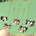 Pikkukuva 2 / 5: Luova anime-kirjanmerkki Mo Dao Zu Shi Stormästare i demonisk odling Wei Wuxian Lan Wangji Metal Hollowing Bookmark 1