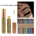 Pikkukuva 4 / 5: 10 väriä nestemäinen glitter eyeliner, hohtava vedenpitävä silmäluomiväri_costbuy