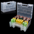 Miniatyrbilde 1 av 5: Plast batterilagringsboks Case Organizer for AA AAA C one size one size