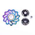 Miniatyrbilde 4 av 5: 11T 13T sykkel keramisk remskive aluminiumlegering bakre derailleur bjørn Multicolor 13T