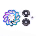 Miniatyrbillede 4 af 5: 11T 13T cykel keramisk remskive aluminiumlegering bagv?xelbj?rn Multicolor 13T