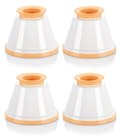 Panna cotta-formar med lock, set om 4