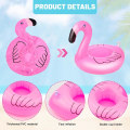 Pikkukuva 3 / 5: 12-pack uppblåsbar dryckeshållare, flytande dryckeshållare för pool, uppblåsbara flamingokoppunderlägg för poolfest
