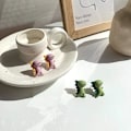 Miniatyrbilde 5 av 5: 2 par søte dinosaur øredobber harpiks morsomme dyre øredobber for kvinner jenter - stil 1