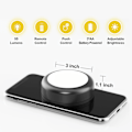 Miniatyrbilde 5 av 6: LED-spotlight 6 stk med 2 fjernkontroller RGB Design mange farger black