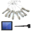 Miniatyrbillede 5 af 5: Solcellelamper til parasol - 104 LED - med fjernbetjening - 8 tilstande - IP67 - Vandtæt - til fest, jul, halloween, camping (positivt hvidt