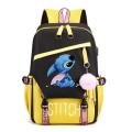 Pikkukuva 1 / 4: stitch reppu lapsille reput reppu USB-liitännällä 1 kpl keltainen 2 gul 2