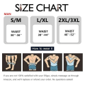 Pikkukuva 3 / 5: Vyötärövalmentaja Neopren Hiki Bastu Vyö Vetoketju Vatsan Hallinta Body Shaper Mies Naiset S Mies zdq