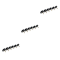 Pikkukuva 1 / 5: 1/2/3/5 3 par korkokorkar Taps Skoreparationsbyte Svart 8mm 3PCS