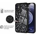 Pikkukuva 2 / 2: Heyone iPhone 11 Pro Max -kotelo Glitter Klart Söt Kotelo tytöille Läpinäkyvä Bling Paljetti Kuori Ultra Ohut Kotelo