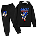 Miniatyrbilde 1 av 2: 2-delt barneklær Sonic tegneseriemønster trykk pluss fløyel genser gutter og barn Harajuku A A 130CM
