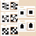 Miniatyrbild 4 av 8: Hidden Blocks Puzzle Pussel Leksaker Träpussel C